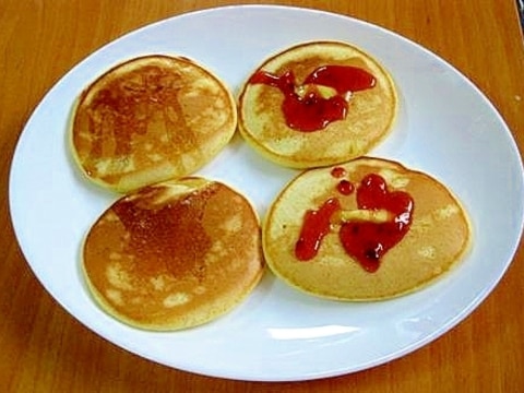 手抜き米粉入りパンケーキ